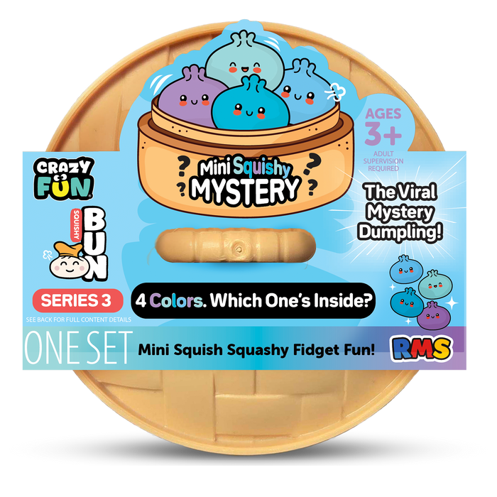 Crazy Fun Mini Four Color Mystery Squishy Dumpling package