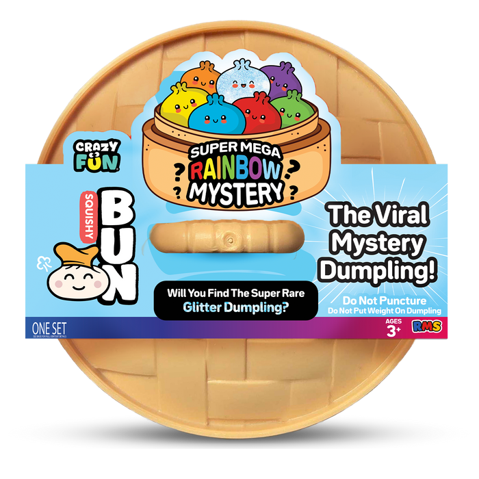 Crazy Fun Super Mega Glitter Mystery Squishy Dumpling package