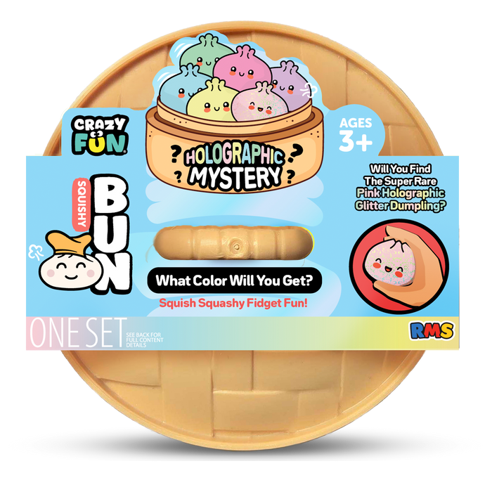Crazy Fun Holographic Mystery Mystery Squishy Dumpling package