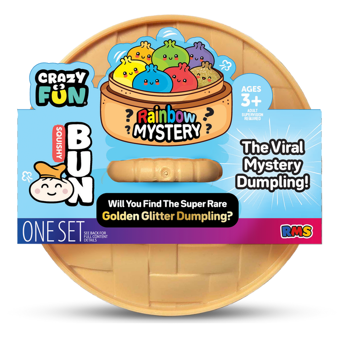 Crazy Fun Golden Glitter Mystery Squishy Dumpling package