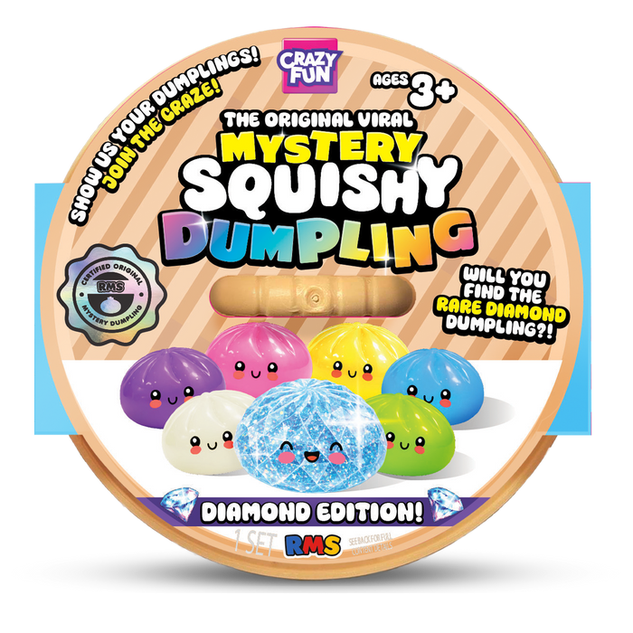 Crazy Fun Diamond Mystery Squishy Dumpling package
