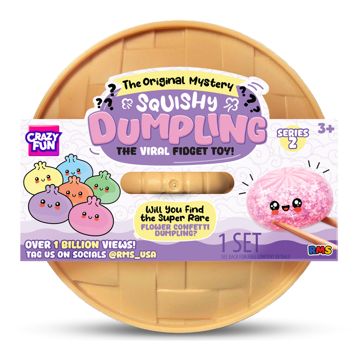 Crazy Fun Flower Confetti Mystery Squishy Dumpling package