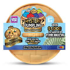 Crazy Fun Golden Ticket Mystery Squishy Dumpling package