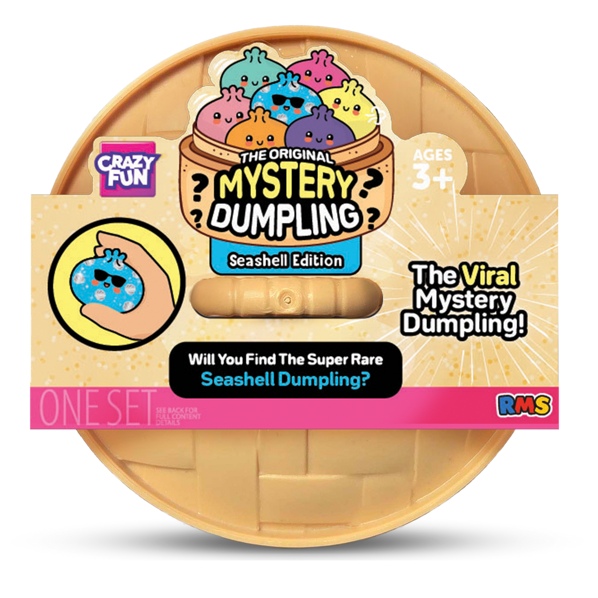 Crazy Fun Seashell Mystery Squishy Dumpling package