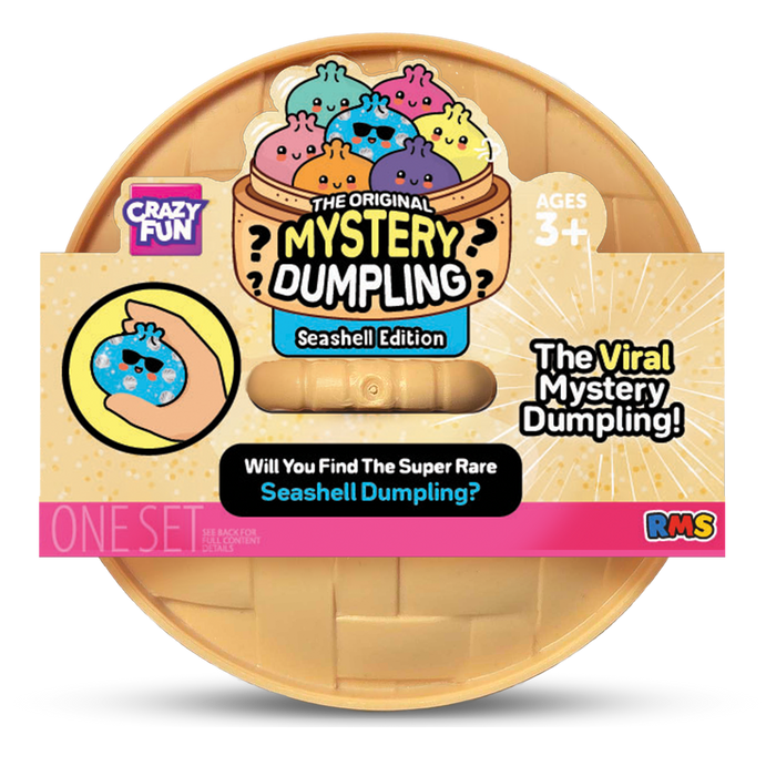 Crazy Fun Seashell Mystery Squishy Dumpling package