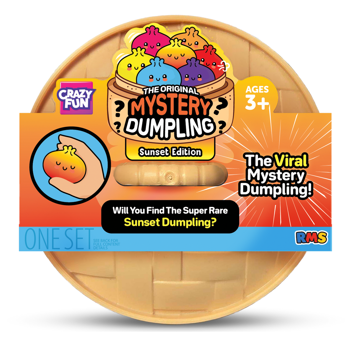 Crazy Fun Sunset Mystery Squishy Dumpling package