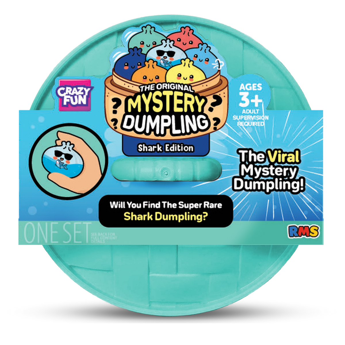 Crazy Fun Shark Mystery Squishy Dumpling package