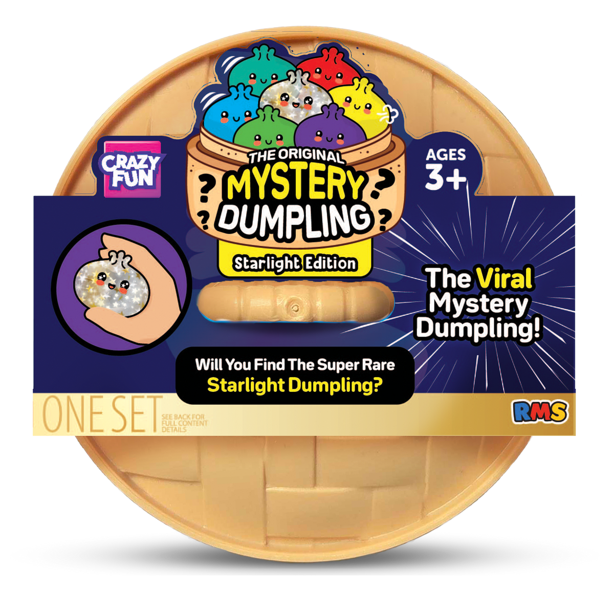 Crazy Fun Starlight Mystery Squishy Dumpling package