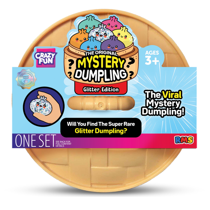 Crazy Fun Glitter Mystery Squishy Dumpling package